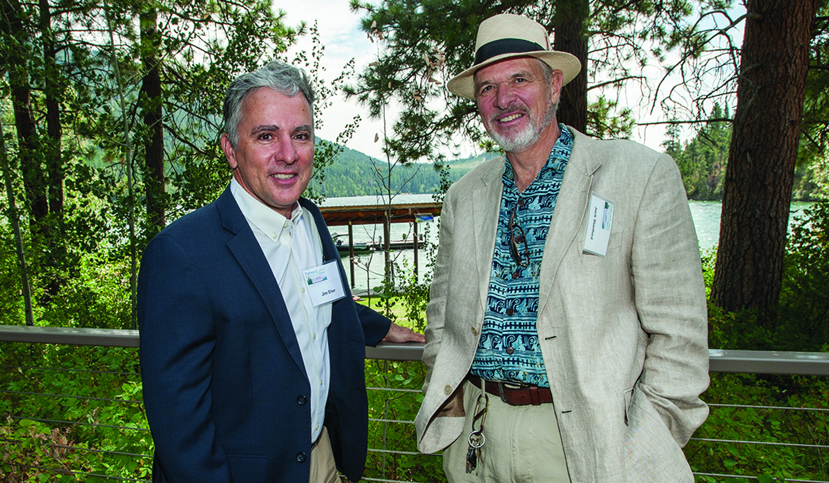 Jim Elser and Jack Stanford at the Flathead Lake Biological Station